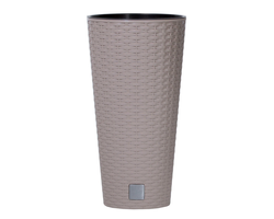 VAZONAS PLASTIKINIS 30CM RATO TUBUS MOCCA