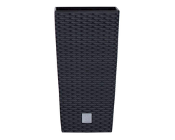 VAZONAS PLASTIKINIS 40CM RATO SQUARE ANTRACITO SPALVOS