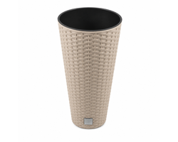 VAZONAS PLASTIKINIS 40CM RATO TUBUS MOCCA