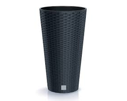 VAZONAS PLASTIKINIS 40CM RATO TUBUS ANTRACITAS