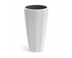 VAZONAS PLASTIKINIS 47CM ORO BALTAS