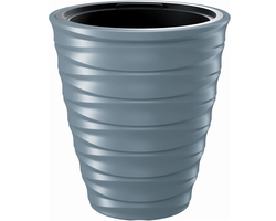 VAZONAS PLASTIKINIS FREZE 59.3CM. ŠVIESIAI PILKAS
