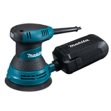 Makita BO5030 ekscentrinis šlifuoklis su ergonomišku korpusu ir dulkių surinkimo sistema