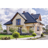 Skardinių čerpių Germania techninės detalės ir matmenys