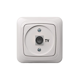 LIZDAS TV ANTENAI SU F TIPO JUNGTIMI LIREGUS ALFA BALTA SPALVA BE RĖMELIO ITVL-1-01.A/B