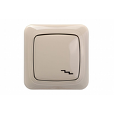 PERJUNGIKLIS VIENO KLAVIŠO LIREGUS ALFA SMĖLIO SPALVA BĖ RĖMELIO IP6.10-001-01.A/S