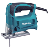 MAKITA 4329K siaurapjūklis su ergonomiška rankena ir aliuminio padu, 450W galios