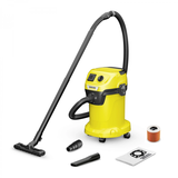 Karcher WD3 P siurblio praktiškas dizainas su integruotu priedų laikikliu