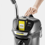 Karcher AD2 Battery siurblio ReBoost filtro valymo sistema veikimo metu