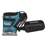 Makita DBO482Z akumuliatorinis šlifuoklis su ergonomiška rankena ir dulkių surinkimo sistema